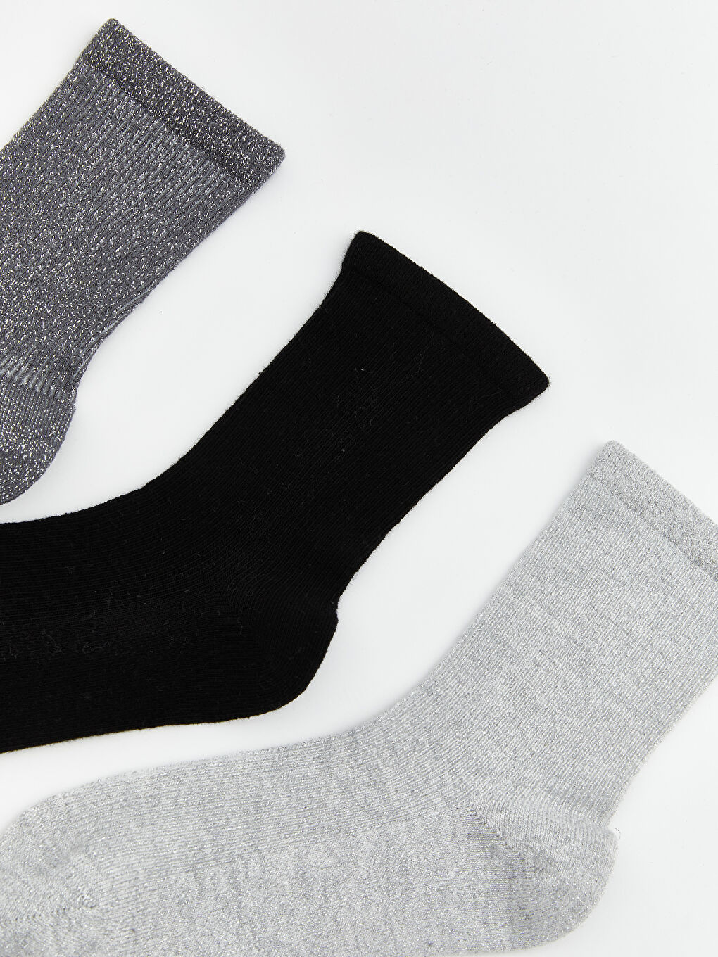 Женские однотонные носки до щиколотки, комплект из 5 штук-1