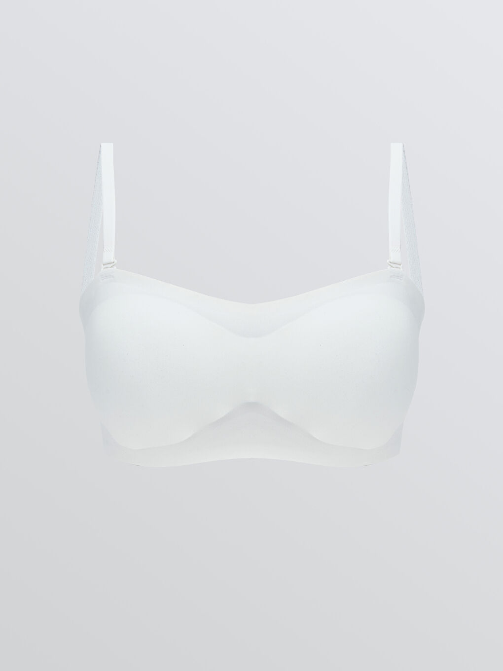 Beyaz Balensiz Dolgusuz Straplez Sütyen