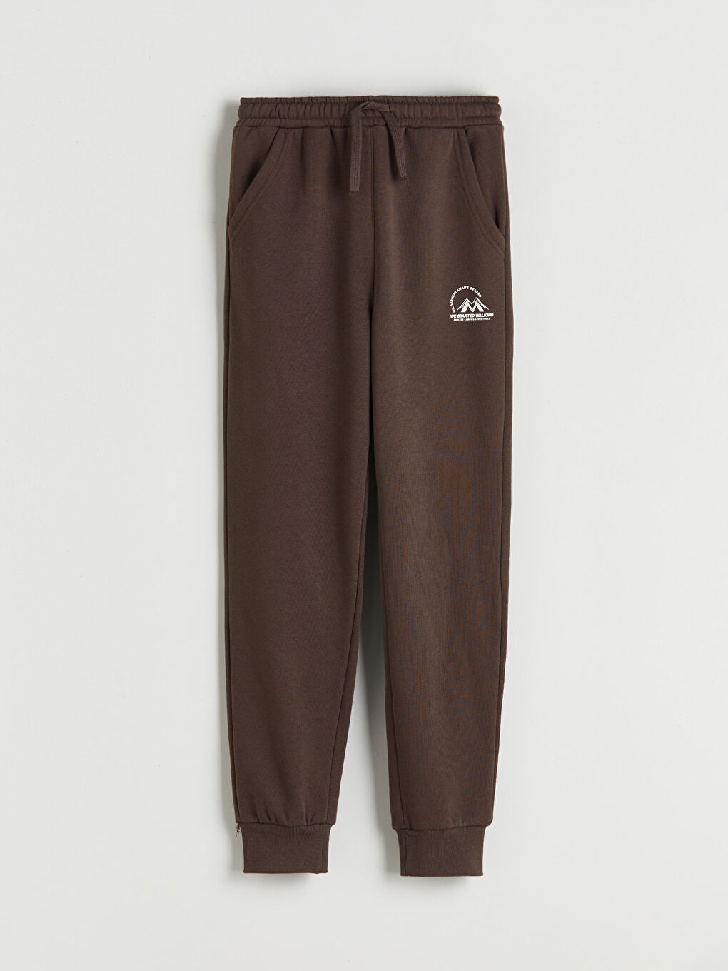 Kahverengi Kapüşonlu Erkek Çocuk Eşofman Takım-4