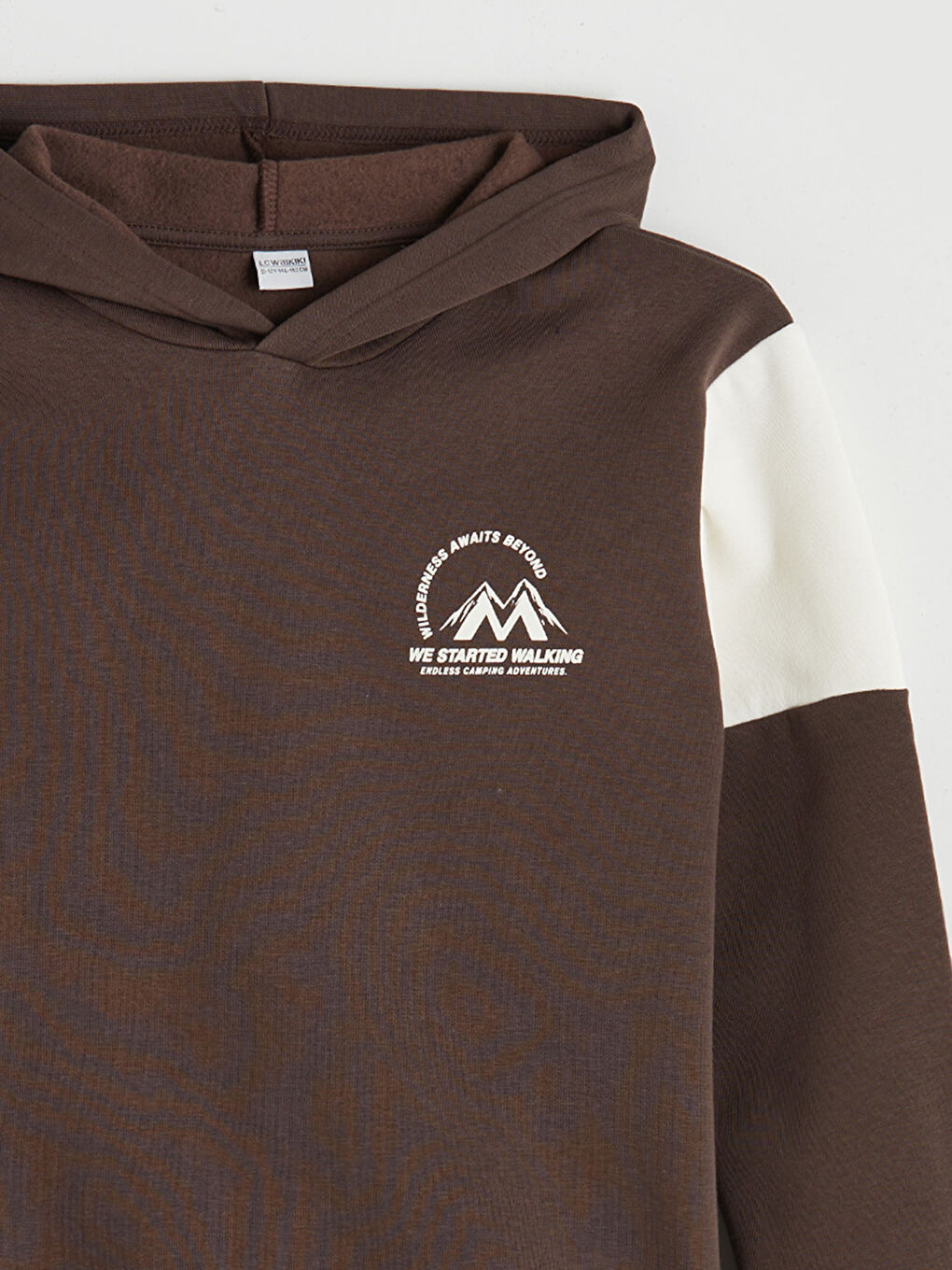 Kahverengi Kapüşonlu Erkek Çocuk Eşofman Takım-5