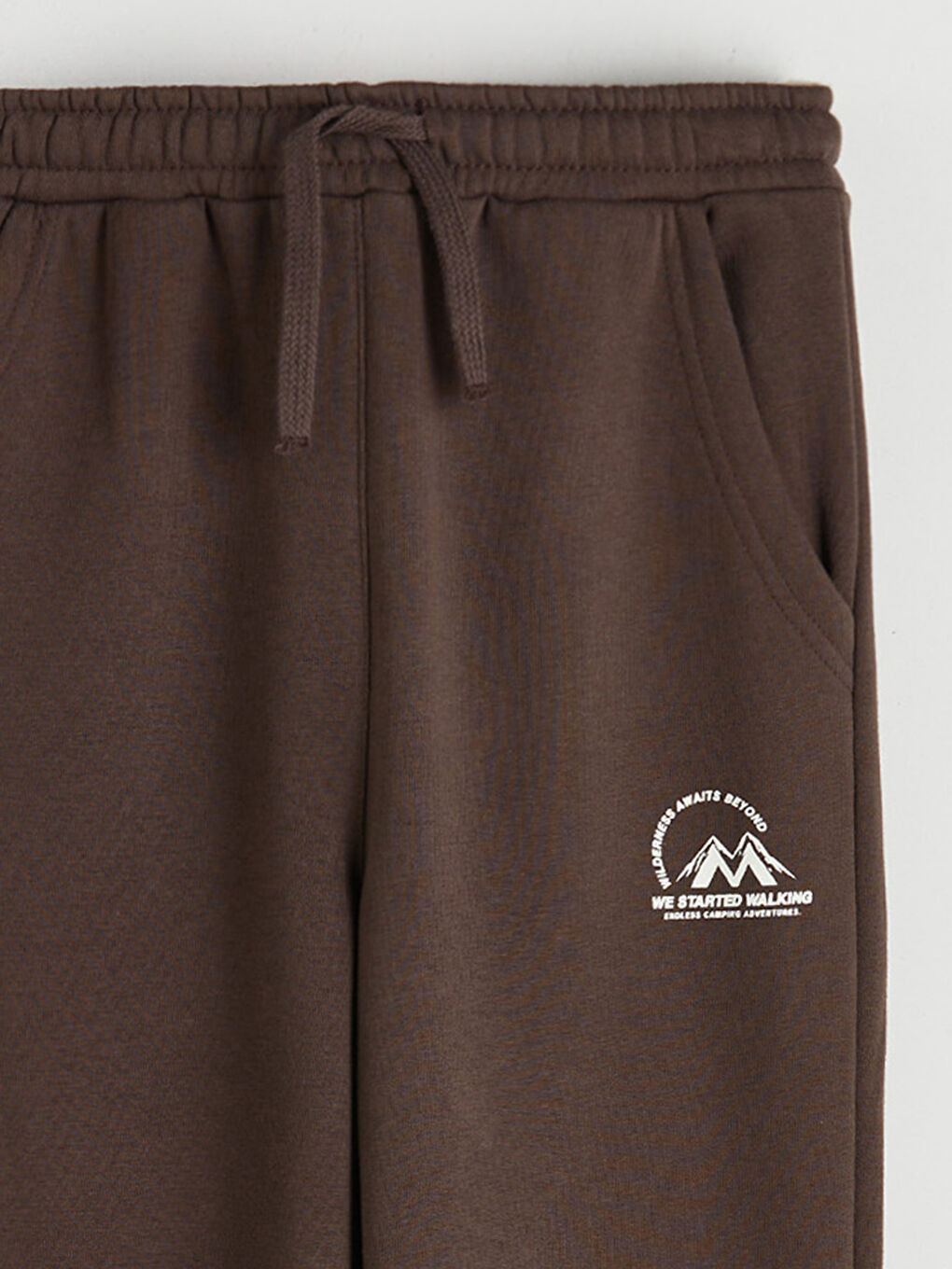 Kahverengi Kapüşonlu Erkek Çocuk Eşofman Takım-6