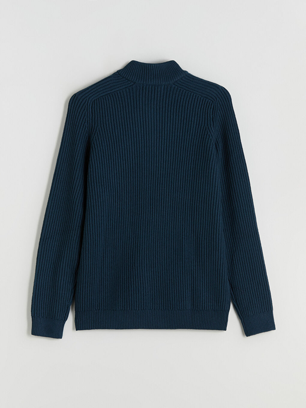 Standard Fit Stand Collar Men's Sweater-5