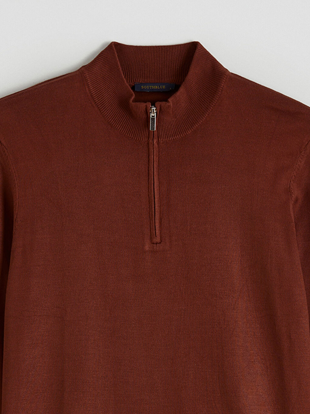 Funnel Neck Men's Knitwear Sweater-1