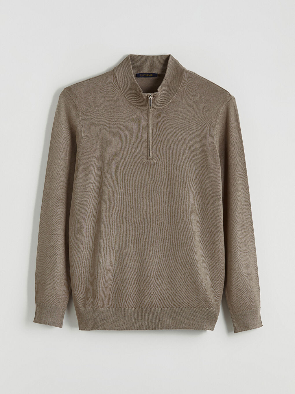 Funnel Neck Men's Knitwear Sweater-4