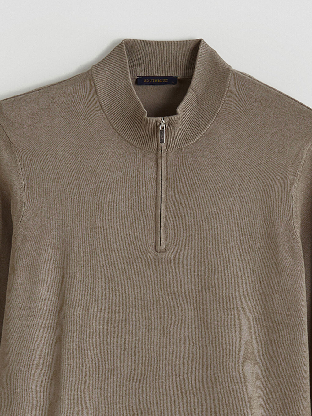 Funnel Neck Men's Knitwear Sweater-5