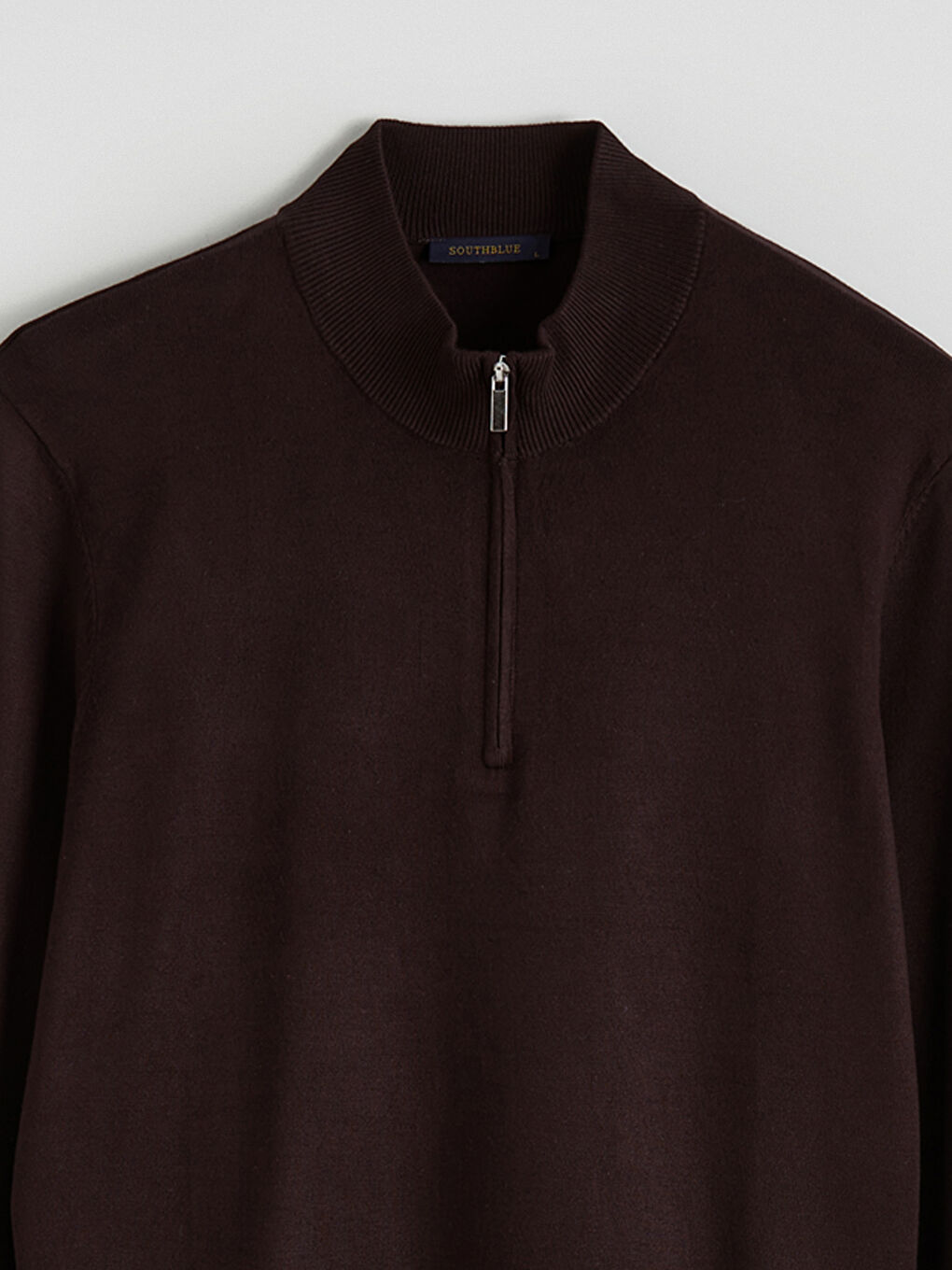 Funnel Neck Men's Knitwear Sweater-5