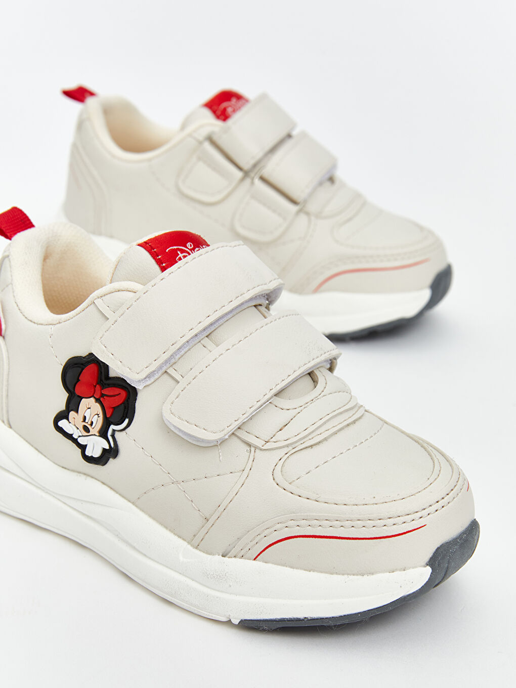 LCW STEPS Minnie Mouse Printed Velcro Closure Baby Girl Sneakers -W5EP71Z1-V9H
