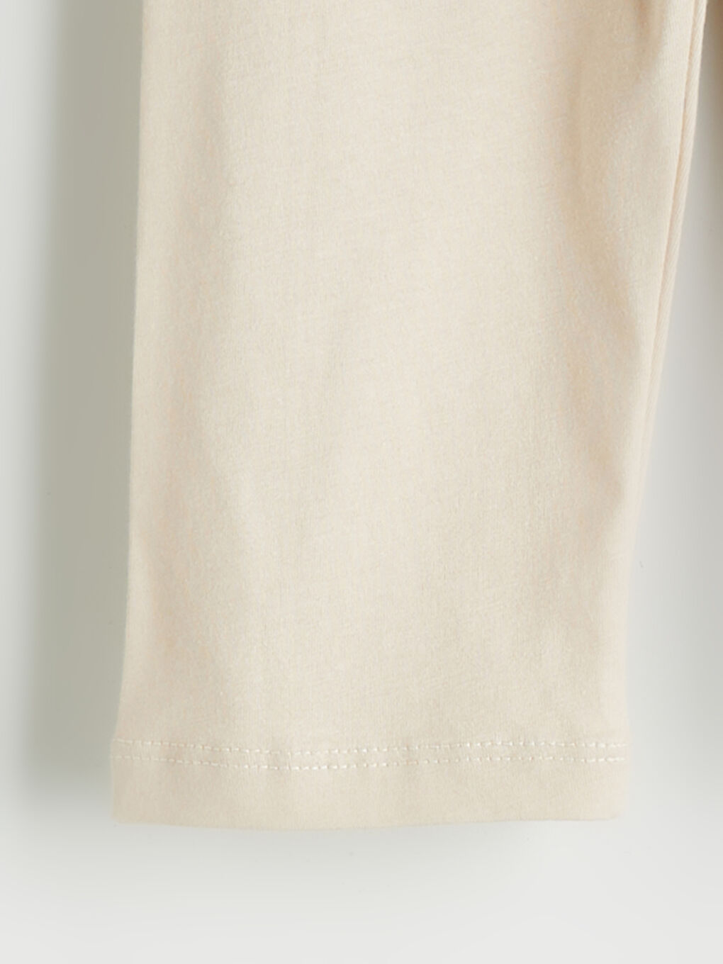 Bej Beli Lastikli Erkek Çocuk Pijama Altı-1