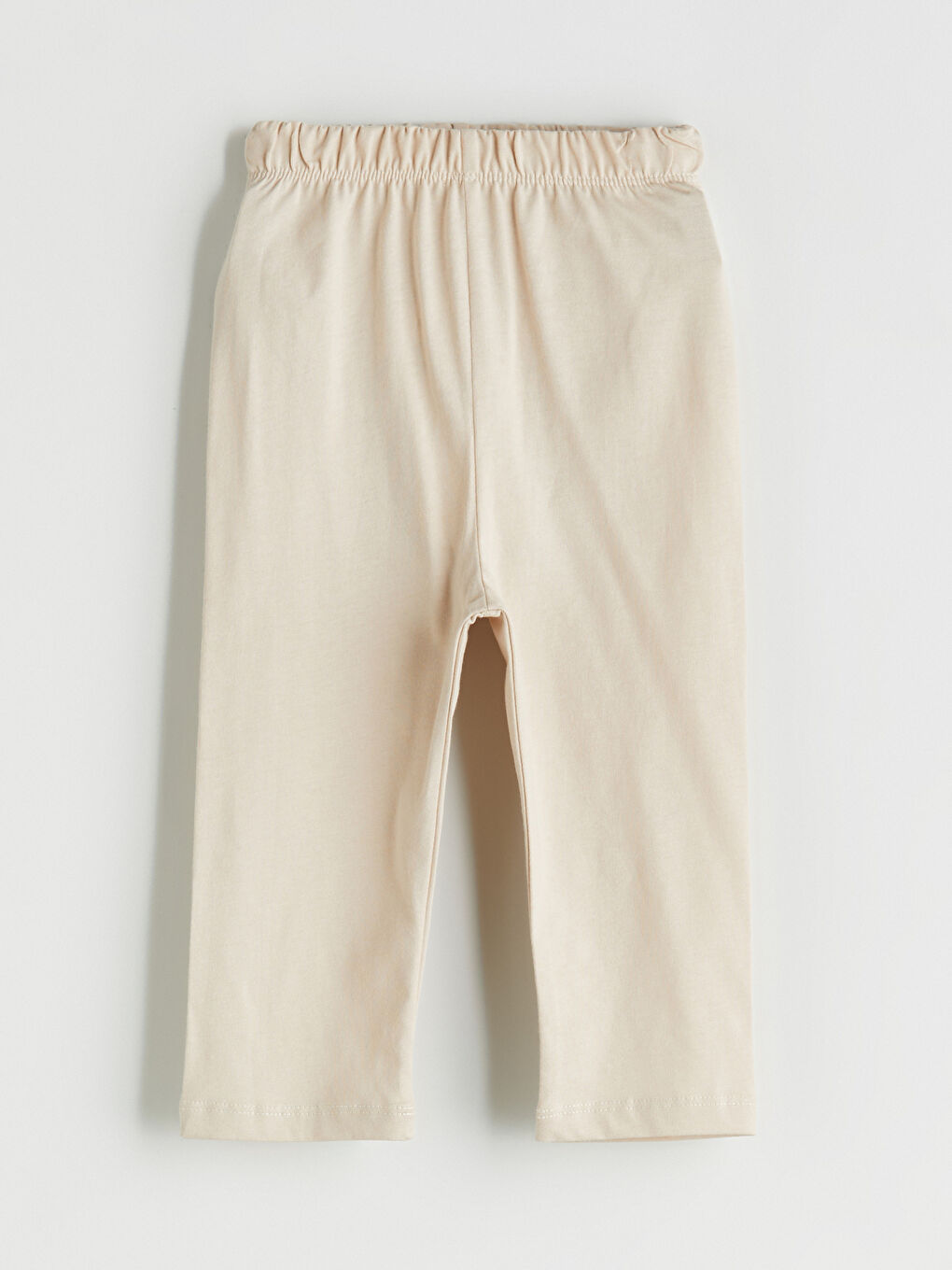 Bej Beli Lastikli Erkek Çocuk Pijama Altı-2