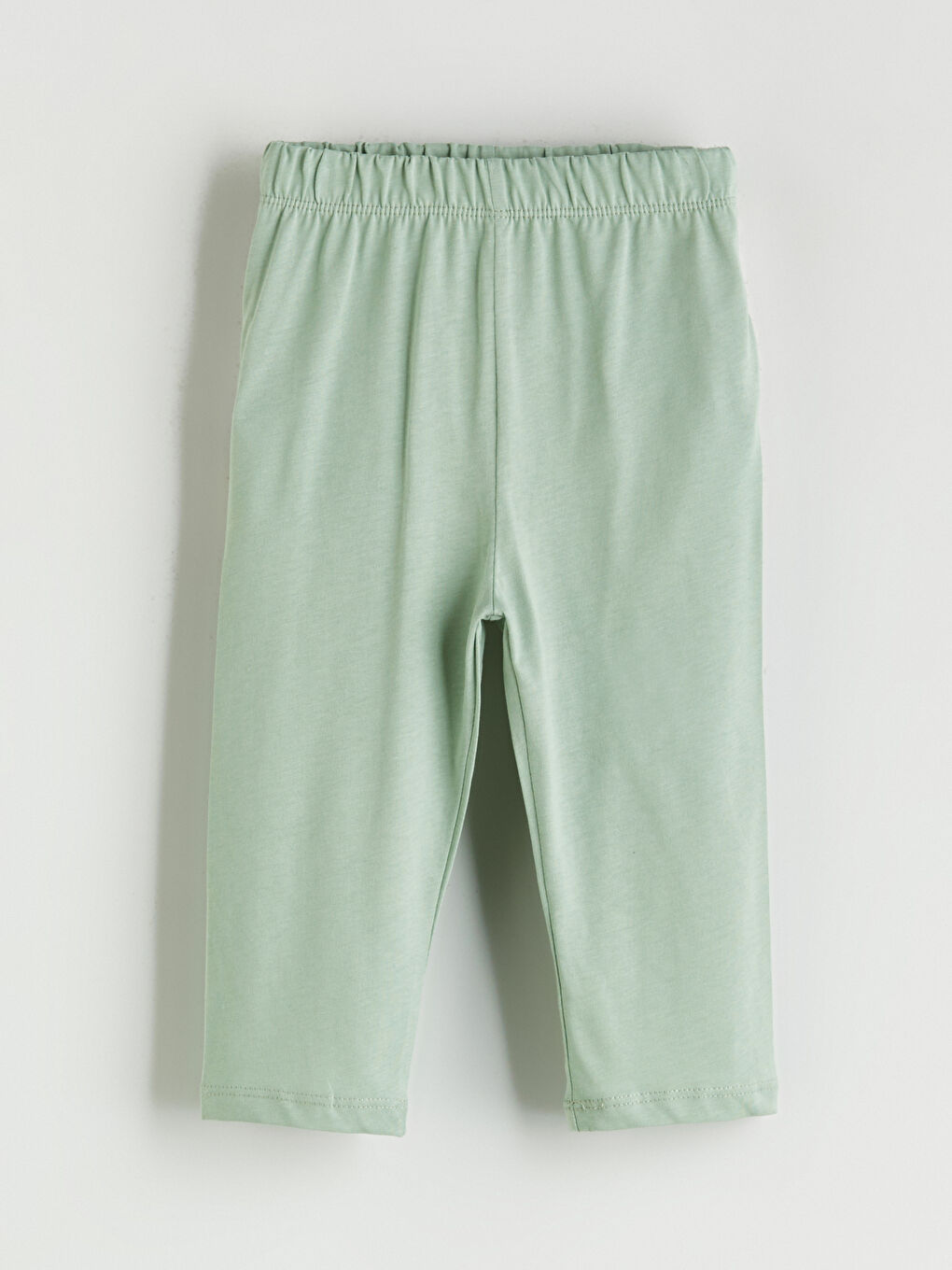 Yeşil Beli Lastikli Erkek Çocuk Eşofman Alt