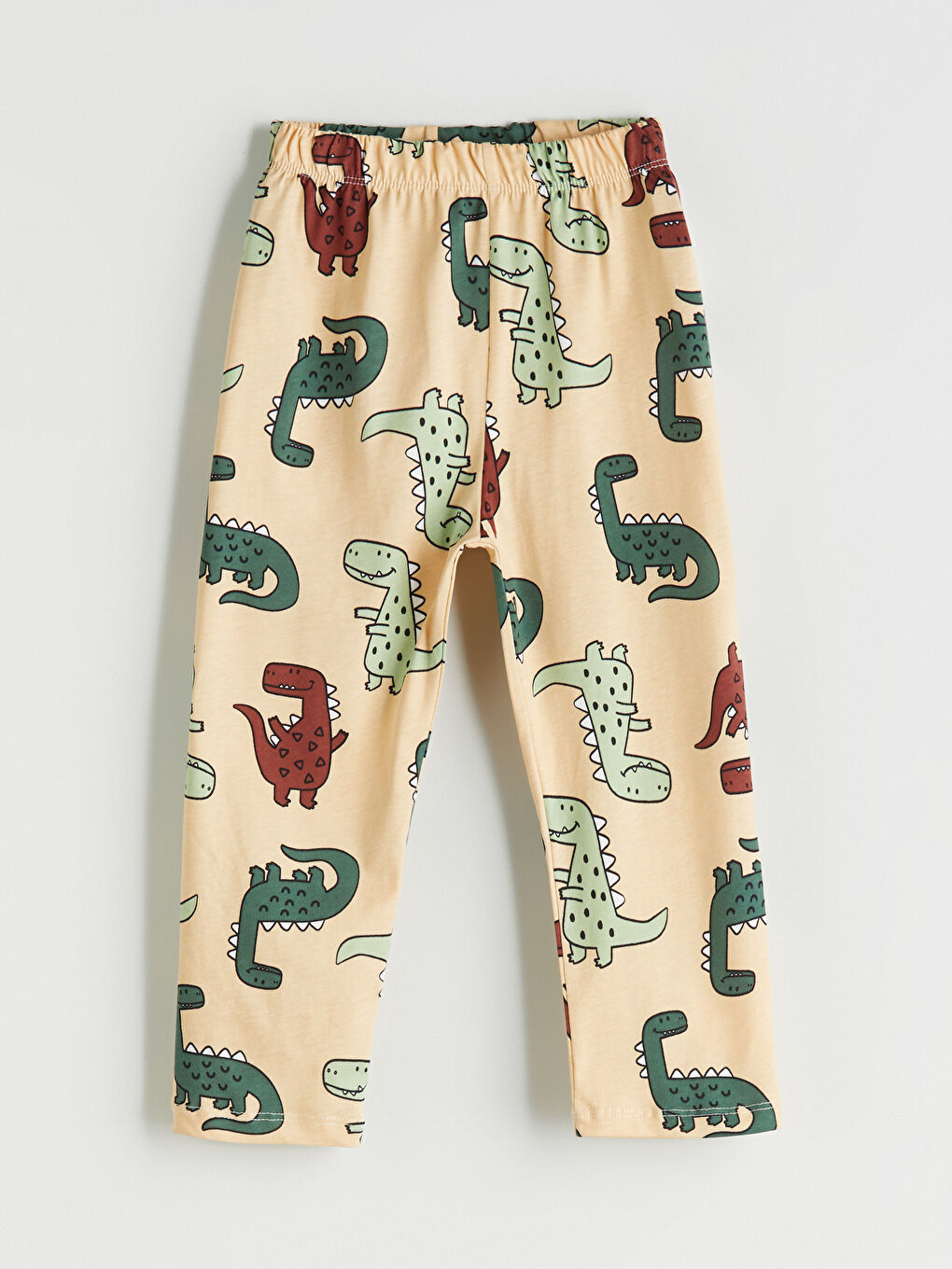 Bej Beli Lastikli Erkek Çocuk Pijama Alt