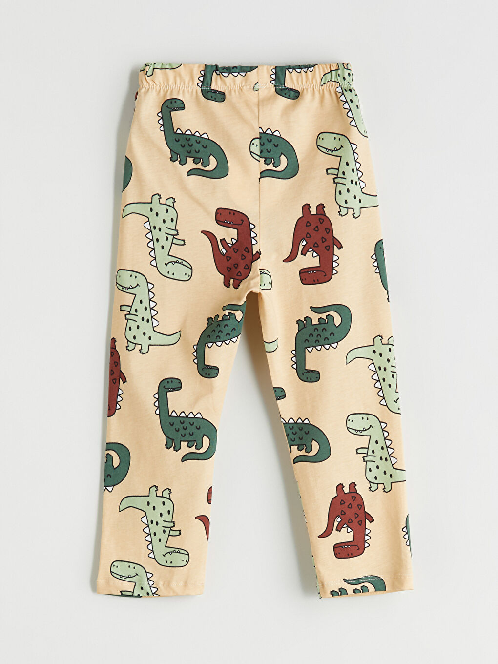 Bej Beli Lastikli Erkek Çocuk Pijama Alt-2