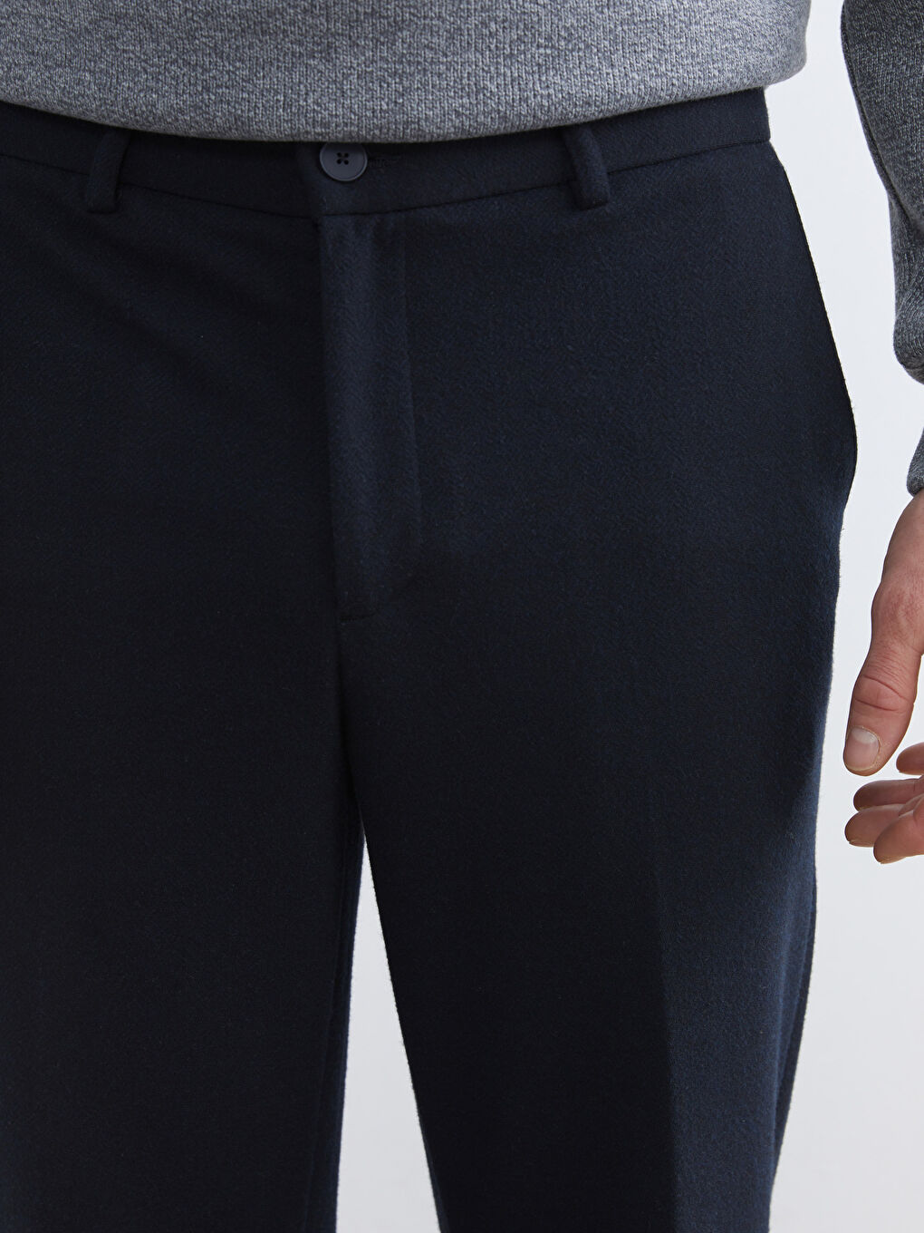 Lacivert Standart Kalıp Erkek Pantolon-2