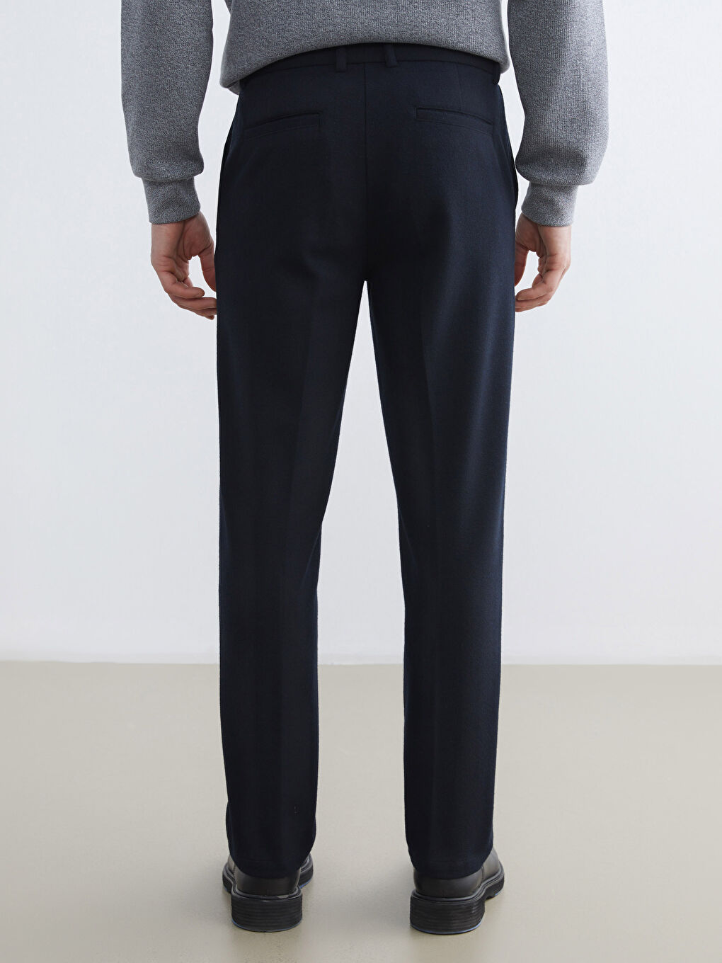 Lacivert Standart Kalıp Erkek Pantolon-3