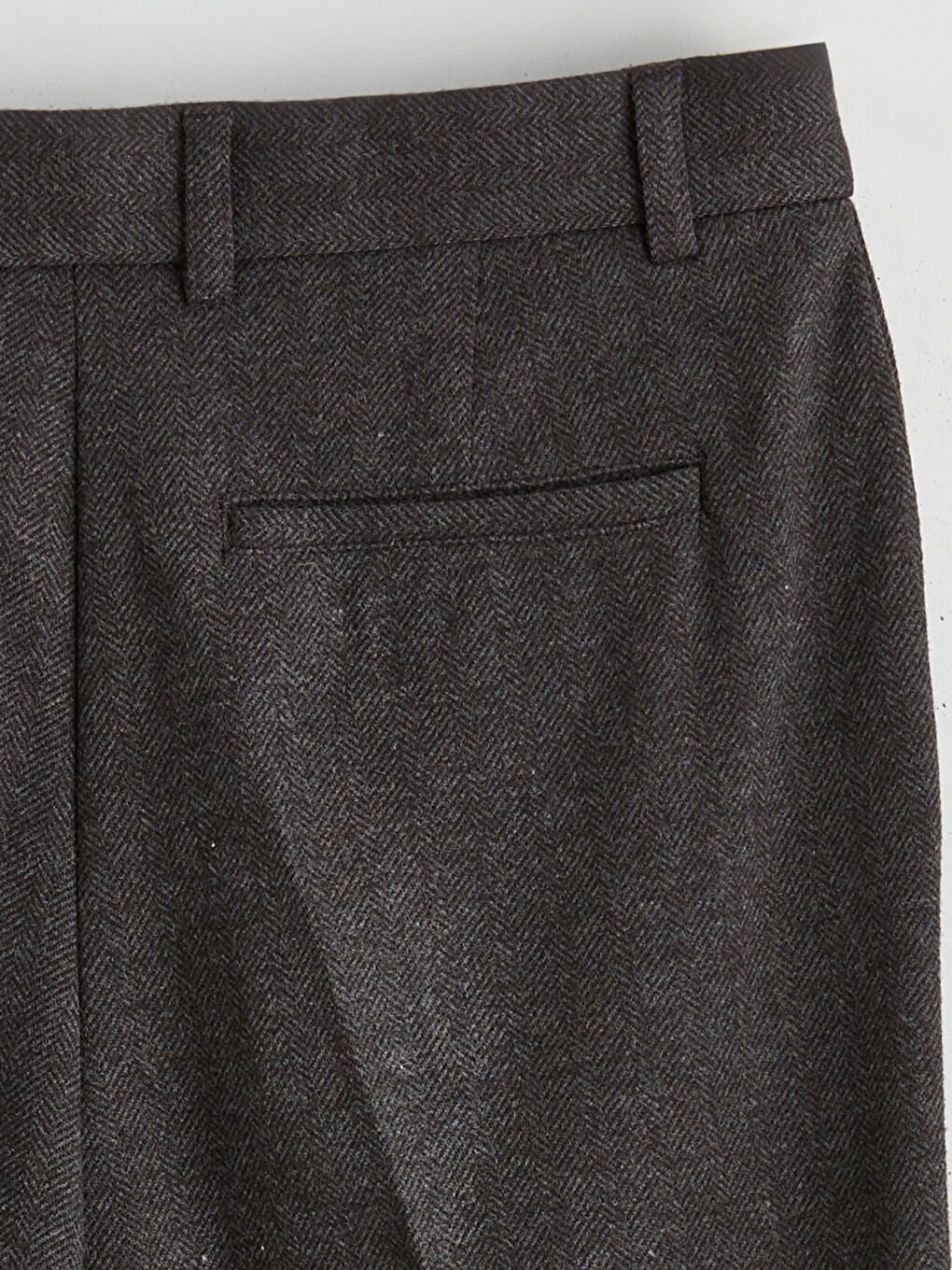 Kahverengi Standart Kalıp Erkek Pantolon-6