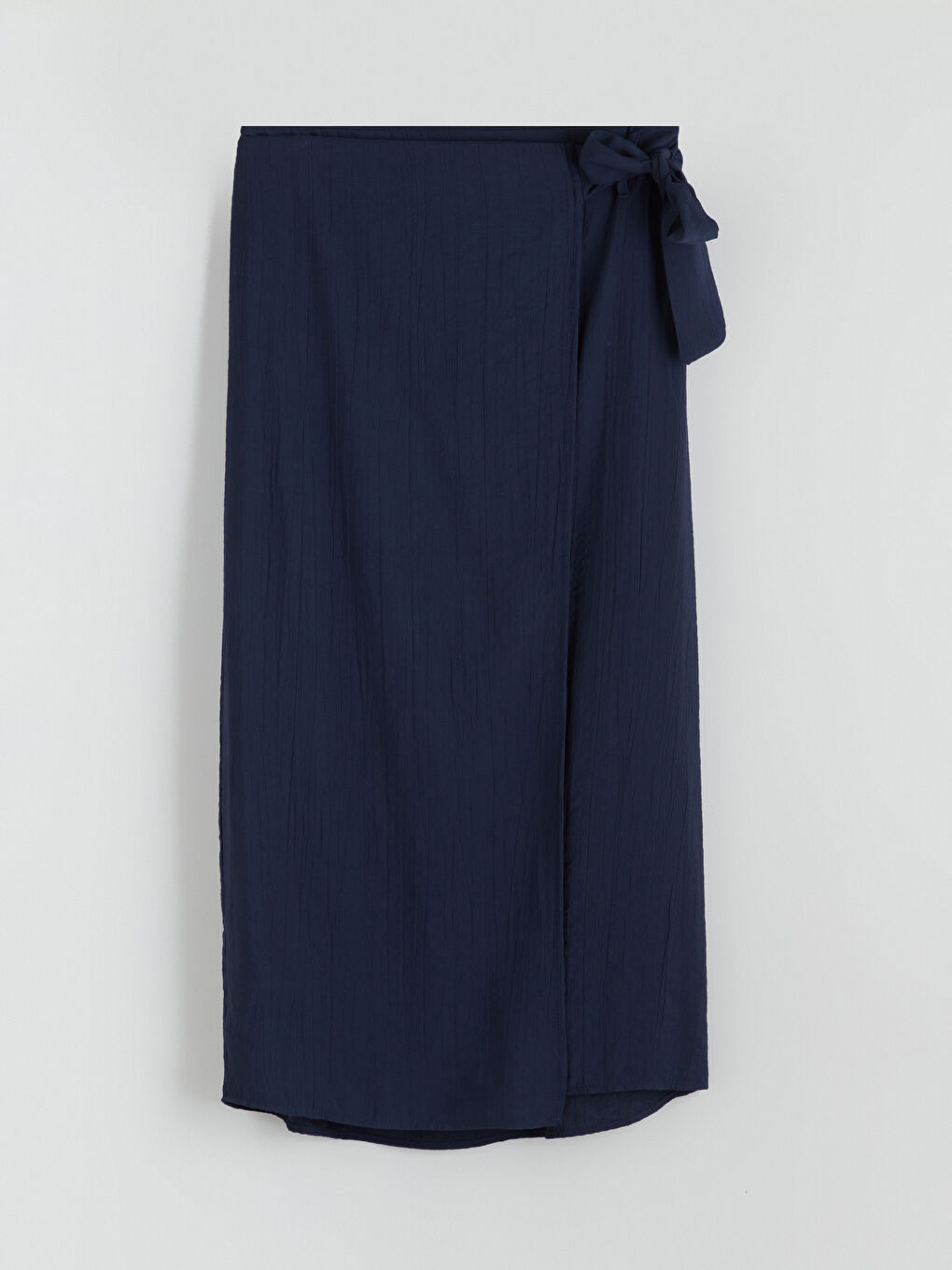 Waist Tie Satin Skirt-8