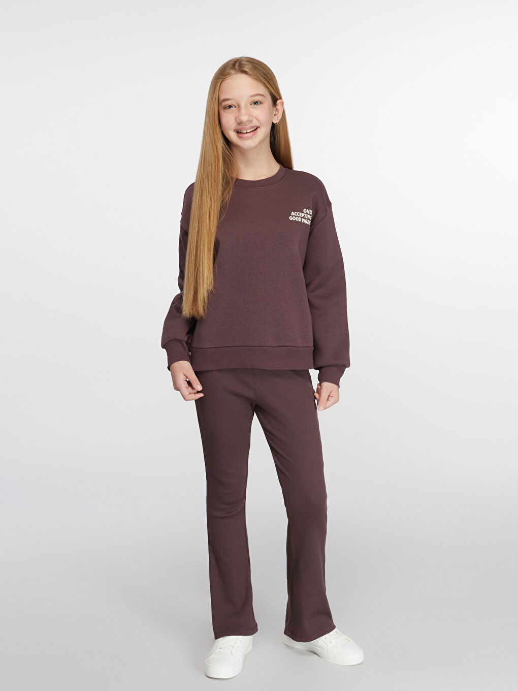 Back Printed Girls' Sweatshirt-1