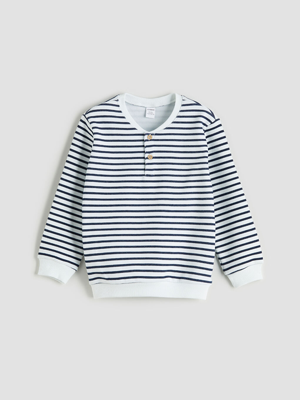 LCW ECO Crew Neck Striped Boys' Sweatshirt -W5ER18Z1-LGS
