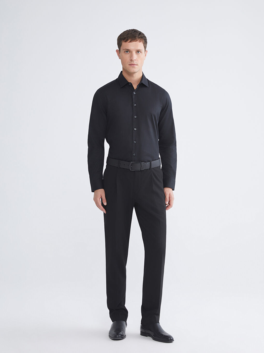 Slim Fit Gabardine Men's Shirt-1