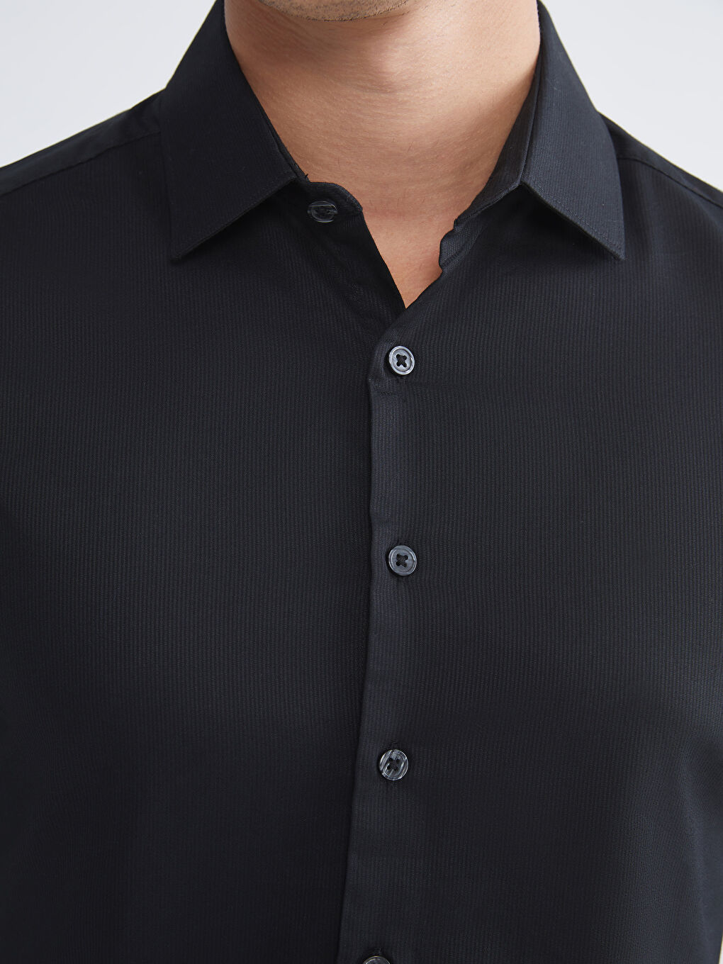 Slim Fit Gabardine Men's Shirt-2