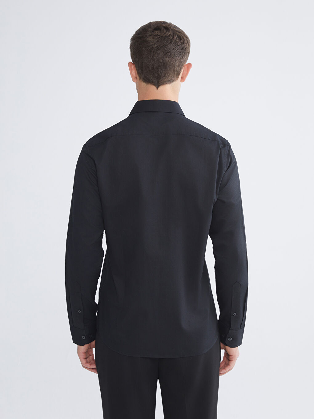 Slim Fit Gabardine Men's Shirt-3