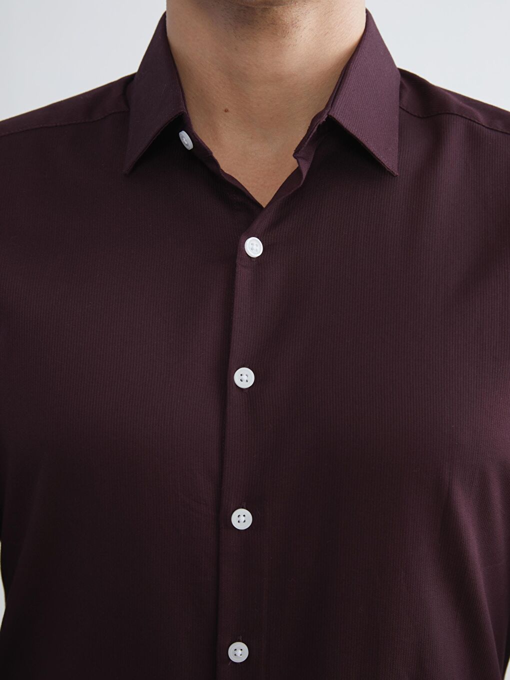 Рубашка Мужская Габардиновая Приталенного Кроя-2