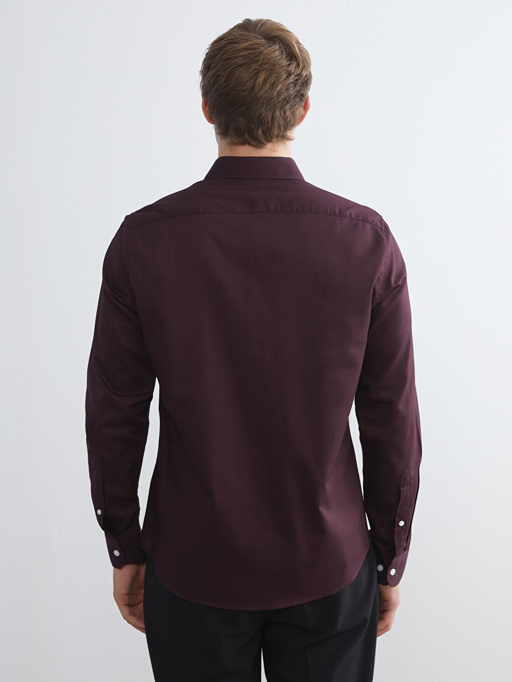 Рубашка Мужская Габардиновая Приталенного Кроя-3