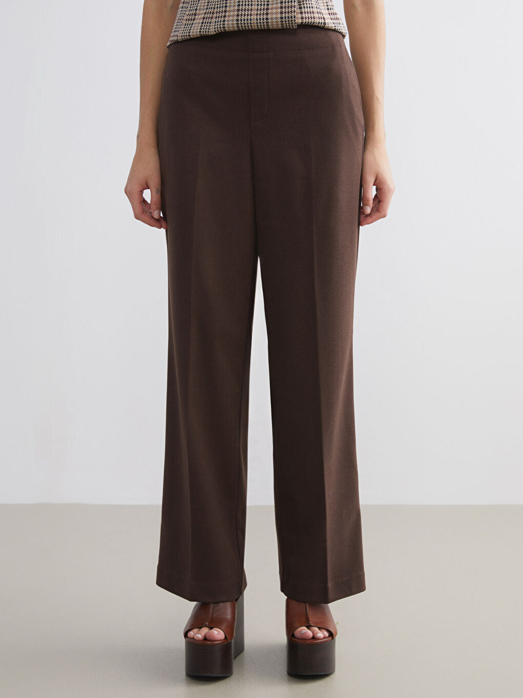 Elasticated Waist Women's Trousers-1