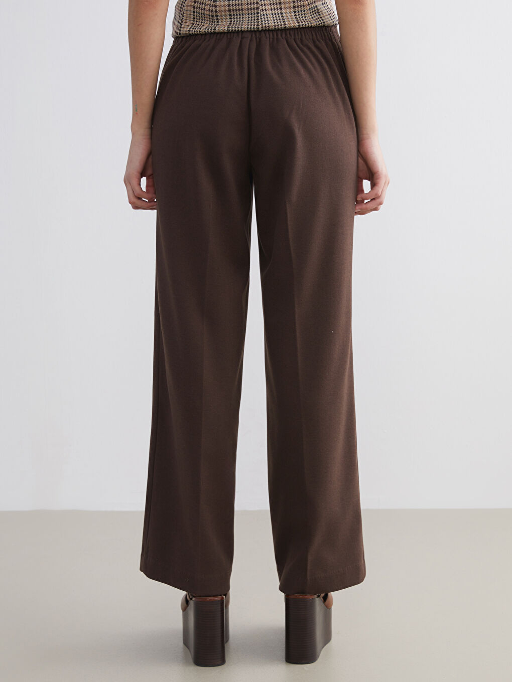 Elasticated Waist Women's Trousers-3