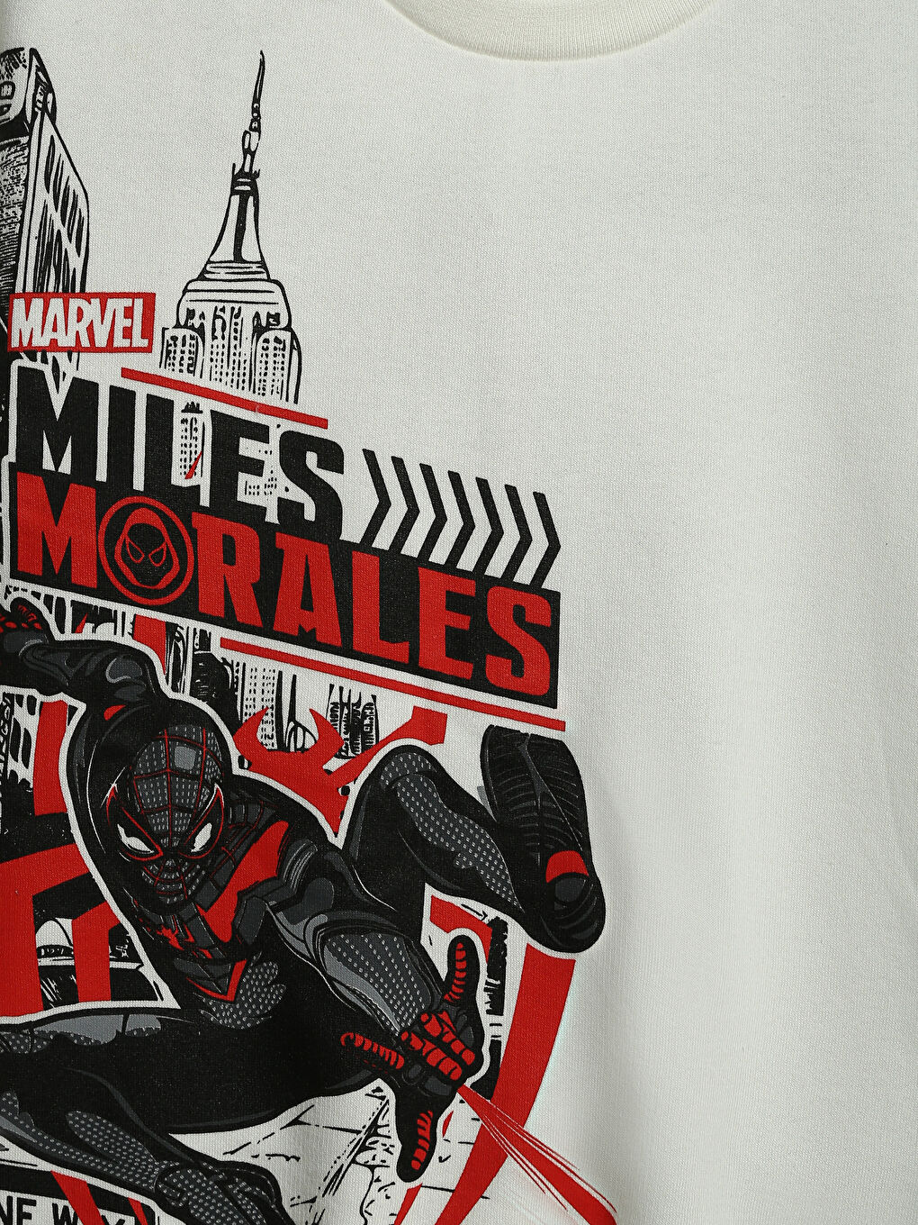 Crew Neck Spider-Man Printed Boys' Sweatshirt-2