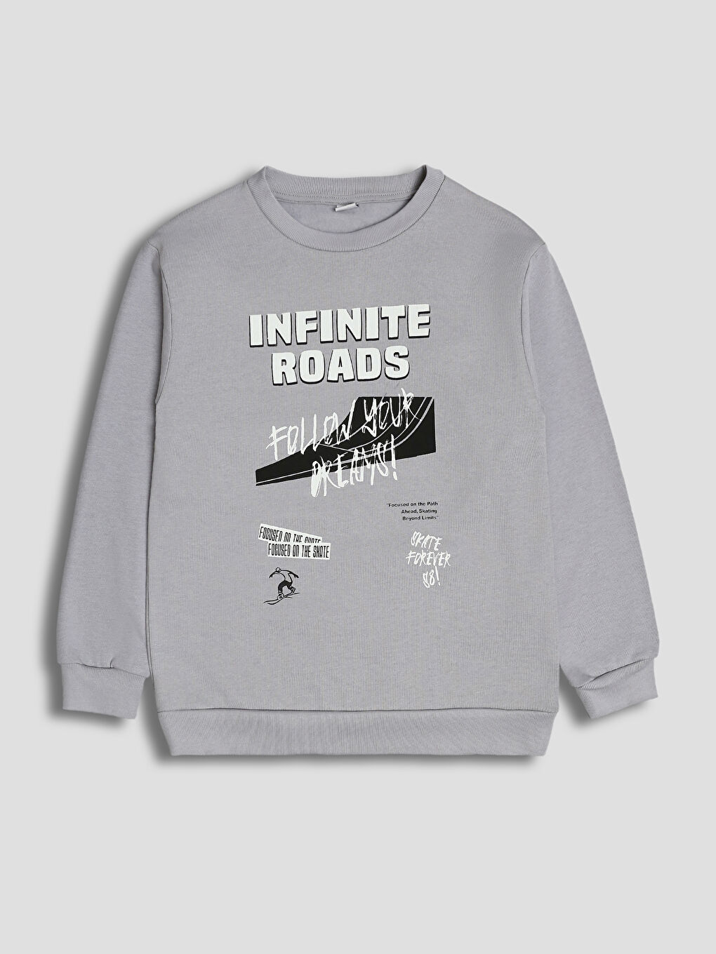 Sweat-shirt Épais Imprimé pour Garçons à Col Rond