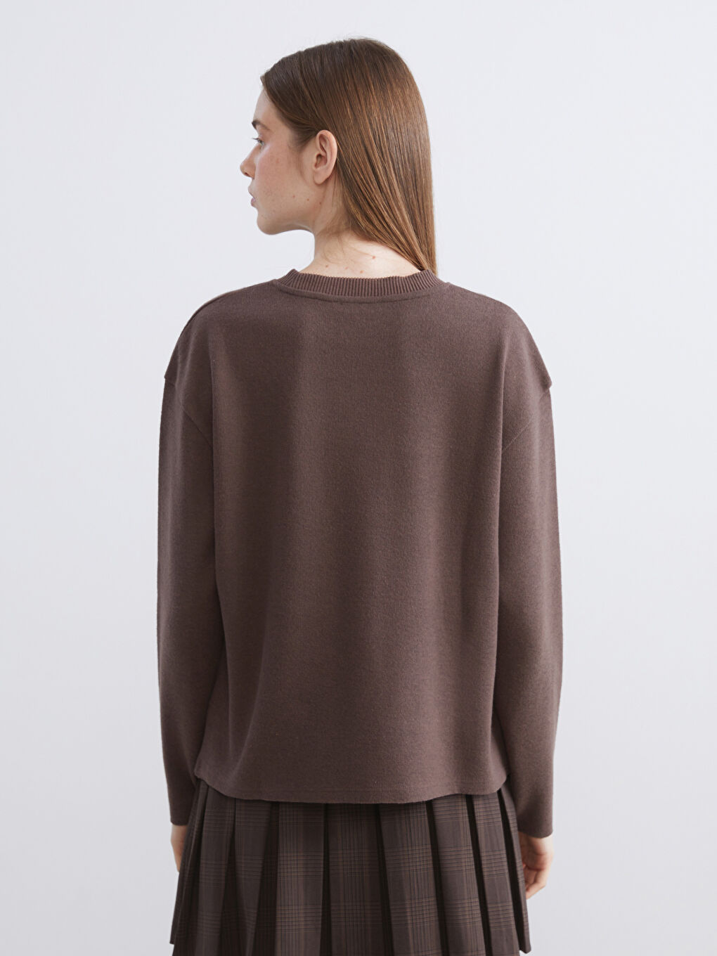 Woman BROWN Sweatshirt-3