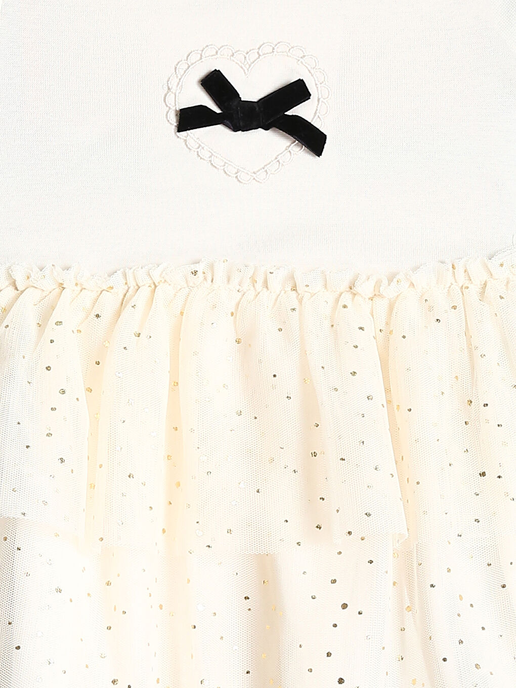 Crew Neck Girls' Ribbed Fabric Dress-3