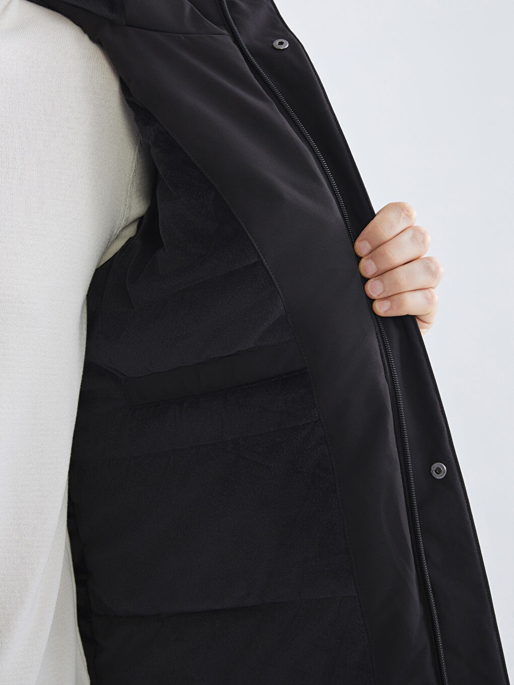 Standard Fit Hooded Men's Coat-3