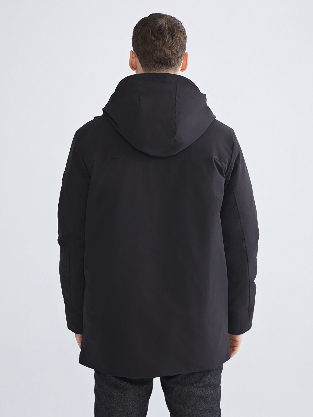 Standard Fit Hooded Men's Coat-4