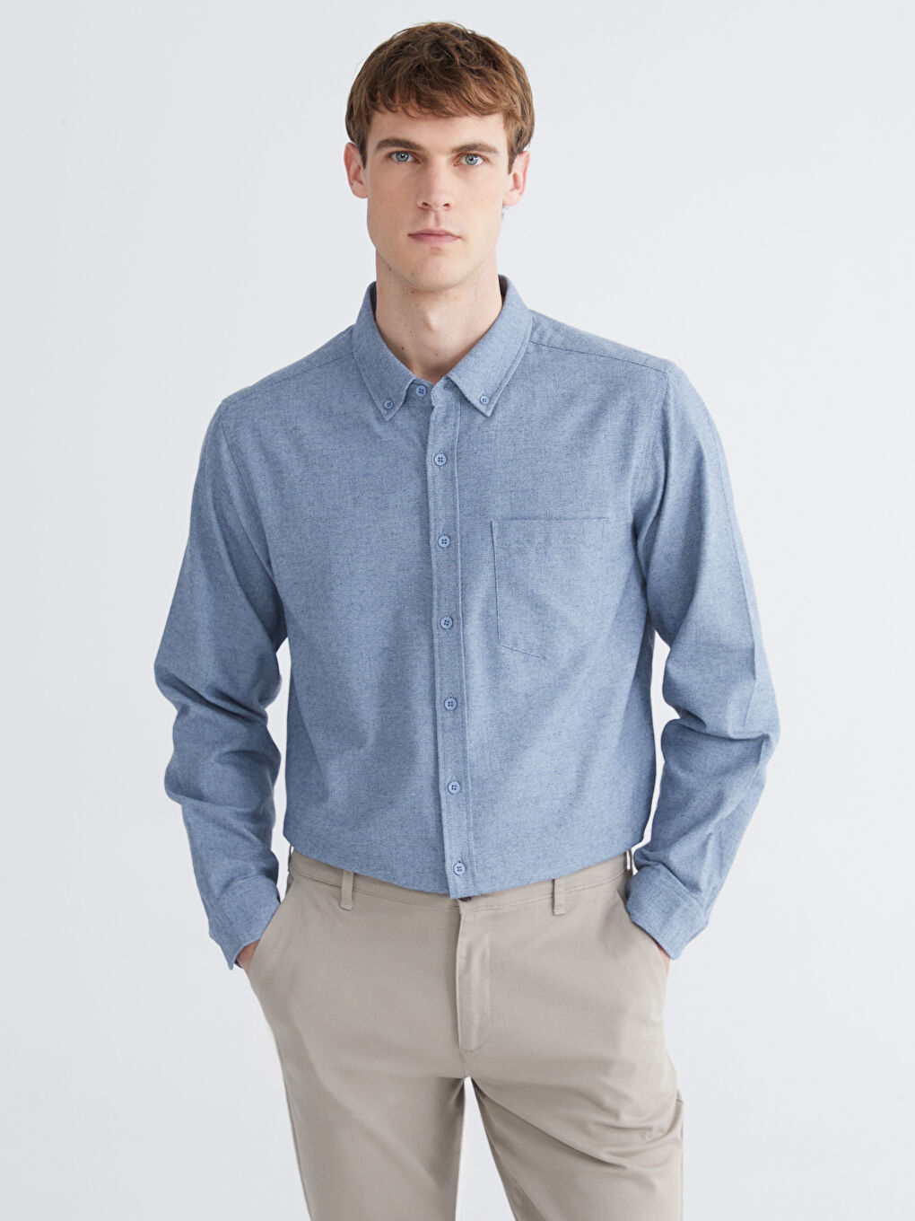 Regular Fit Dobby Pocket Men's Shirt