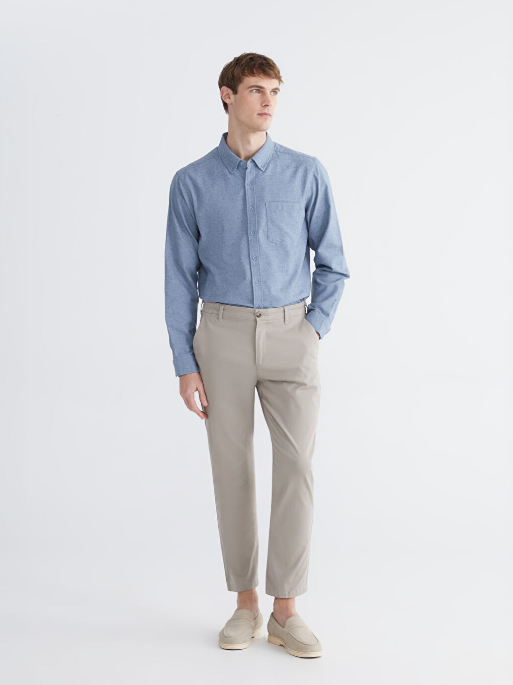 Regular Fit Dobby Pocket Men's Shirt-1