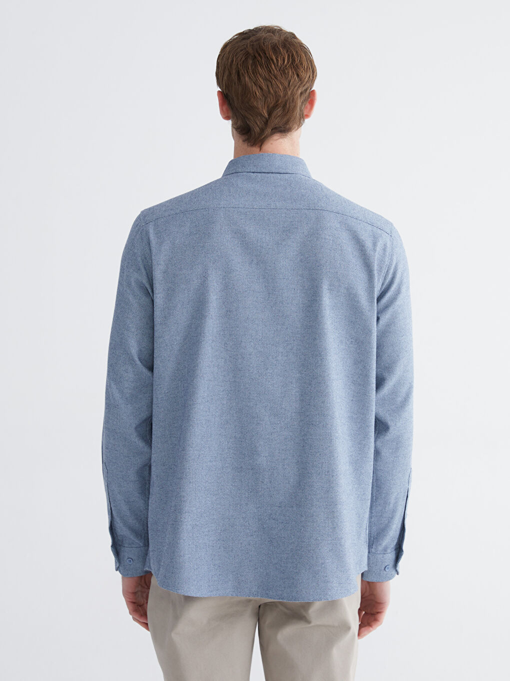 Regular Fit Dobby Pocket Men's Shirt-3