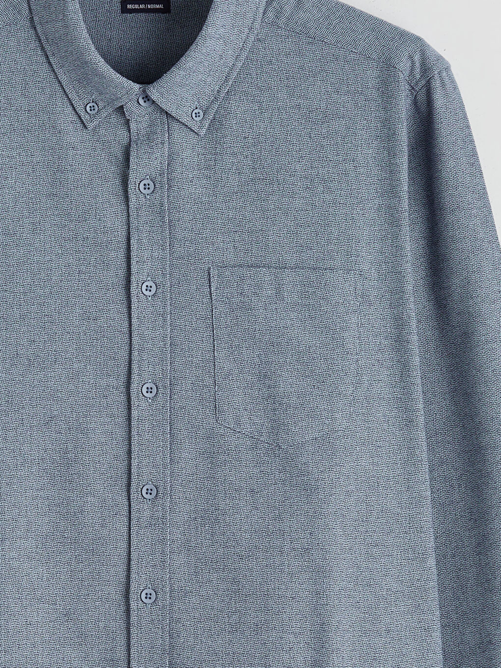 Regular Fit Dobby Pocket Men's Shirt-5