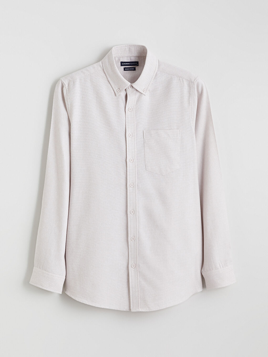 Мужчины Бежевый Рубашка-4