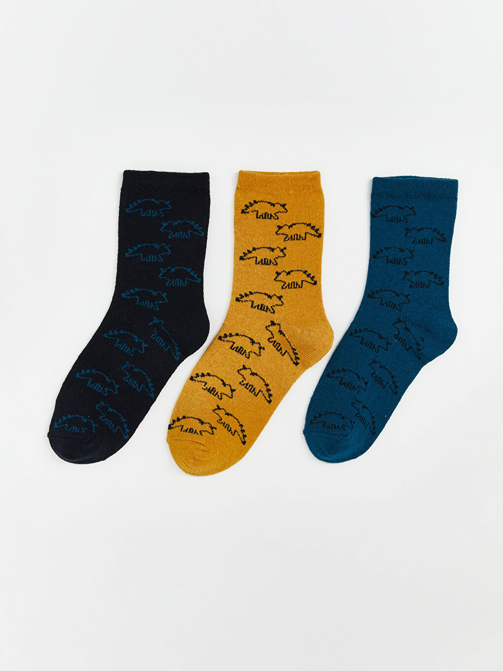 LCW ECO Patterned Boys' Trainer Socks 3-packs -W5ES85Z4-JHE