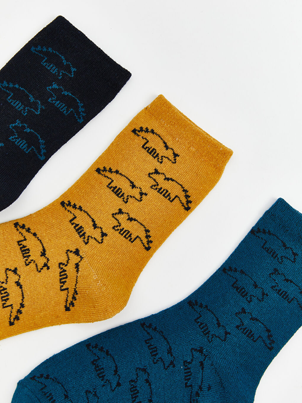 LCW ECO Patterned Boys' Trainer Socks 3-packs -W5ES85Z4-JHE