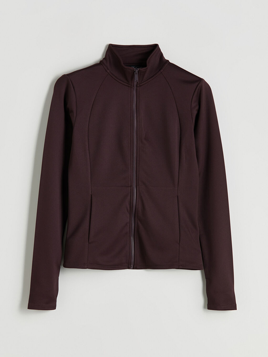 Funnel Neck Women's Zip-Up Sweatshirt-4