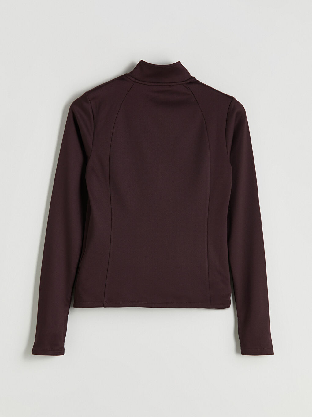 Funnel Neck Women's Zip-Up Sweatshirt-5