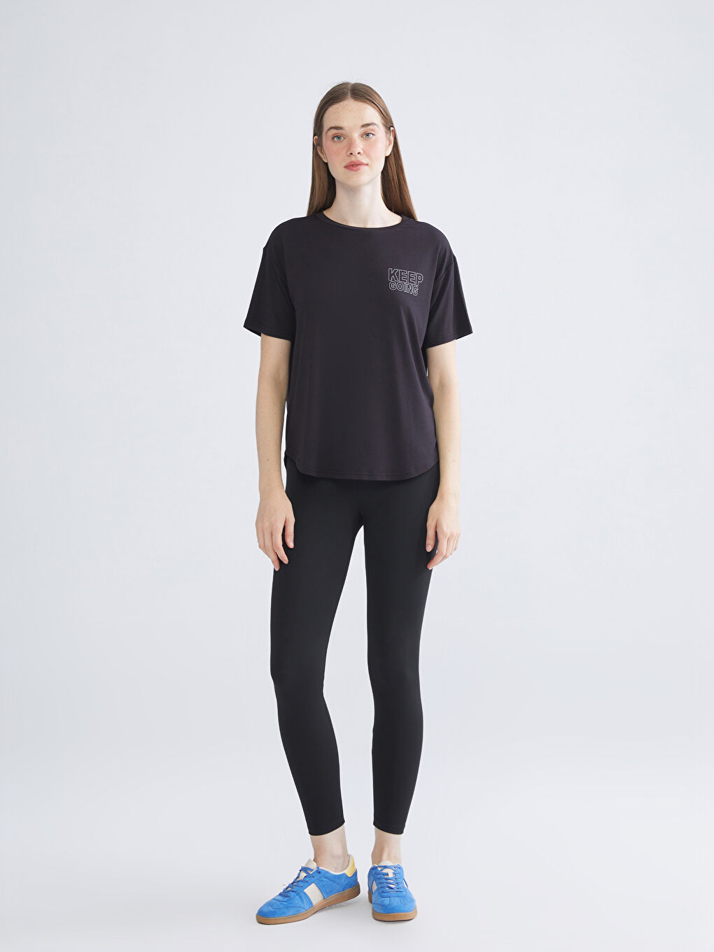 XSIDE ACTIVE Crew Neck Printed Women's Sports T-Shirt -W5ET27Z8-CVL