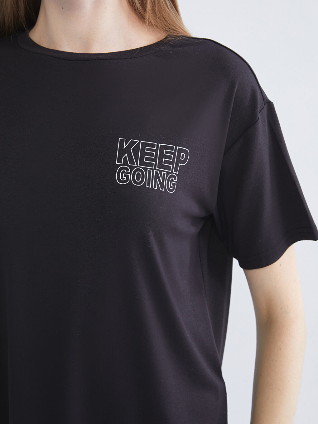XSIDE ACTIVE Crew Neck Printed Women's Sports T-Shirt -W5ET27Z8-CVL