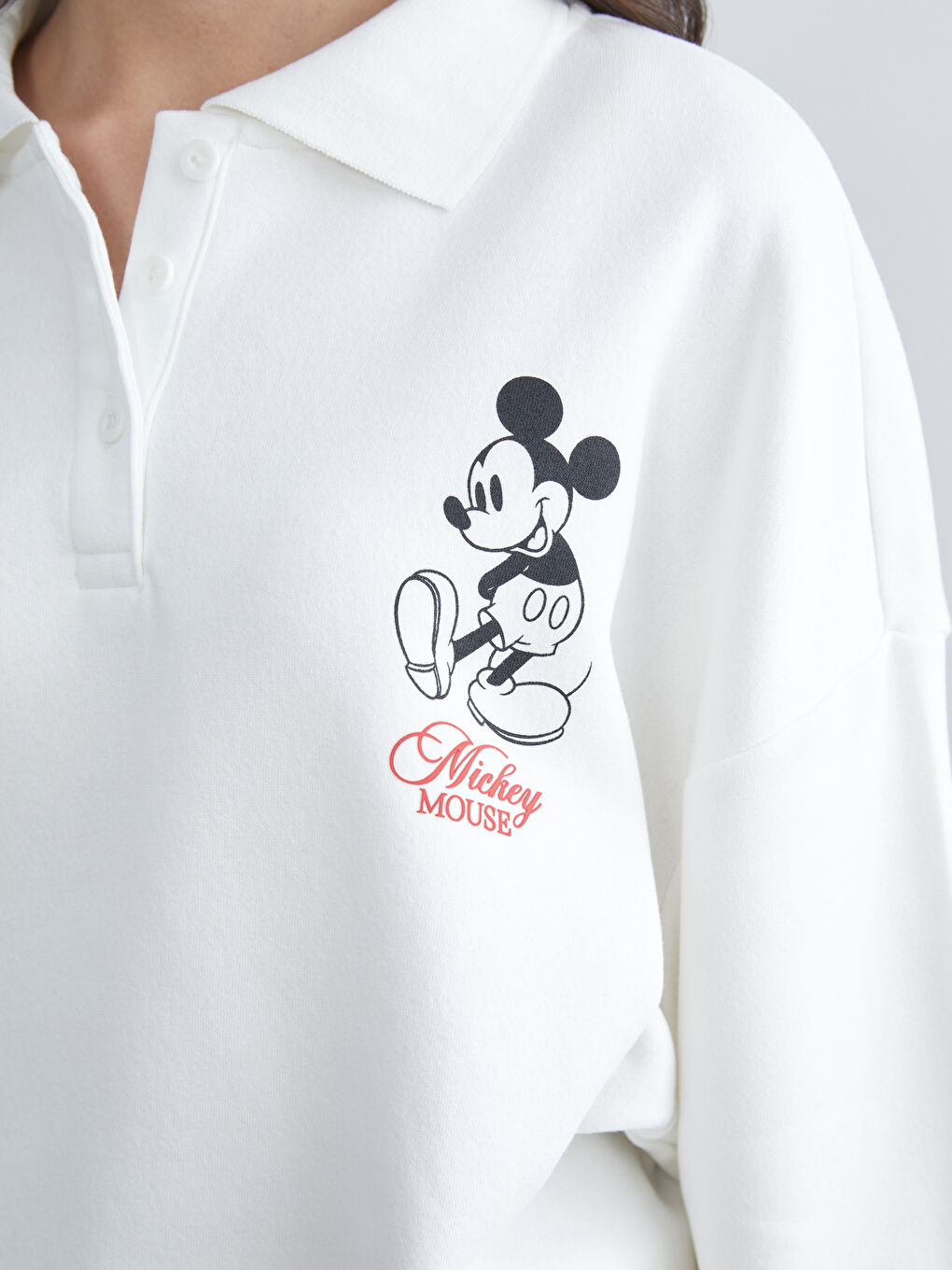 كنزة رياضية بيج فاتح / ايكرو امرأة-2