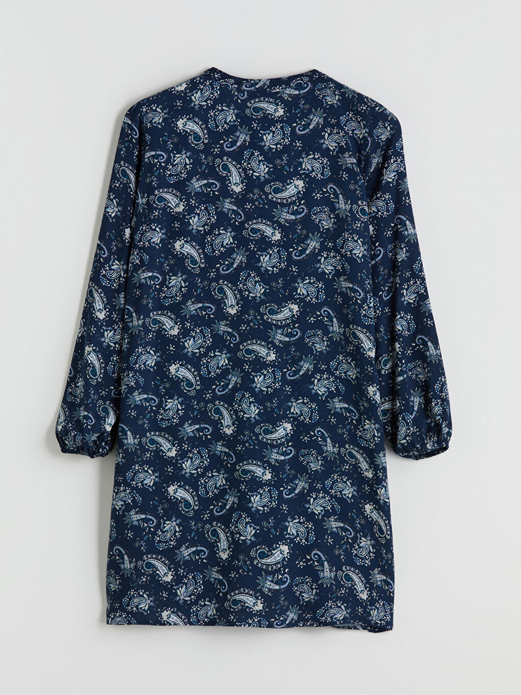 LCW Grace Grandad Collar Patterned Women's Tunic -W5ET34Z8-LS3