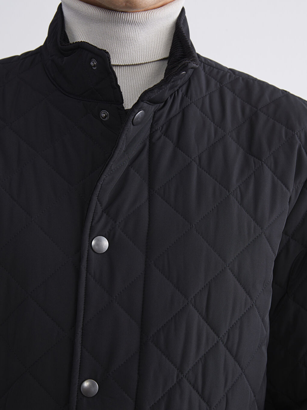 Standard Fit Funnel Neck Men's Puffer Coat-2