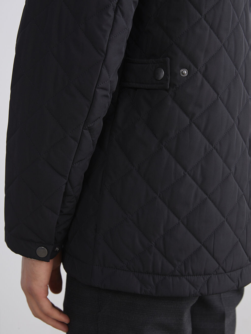 Standard Fit Funnel Neck Men's Puffer Coat-4
